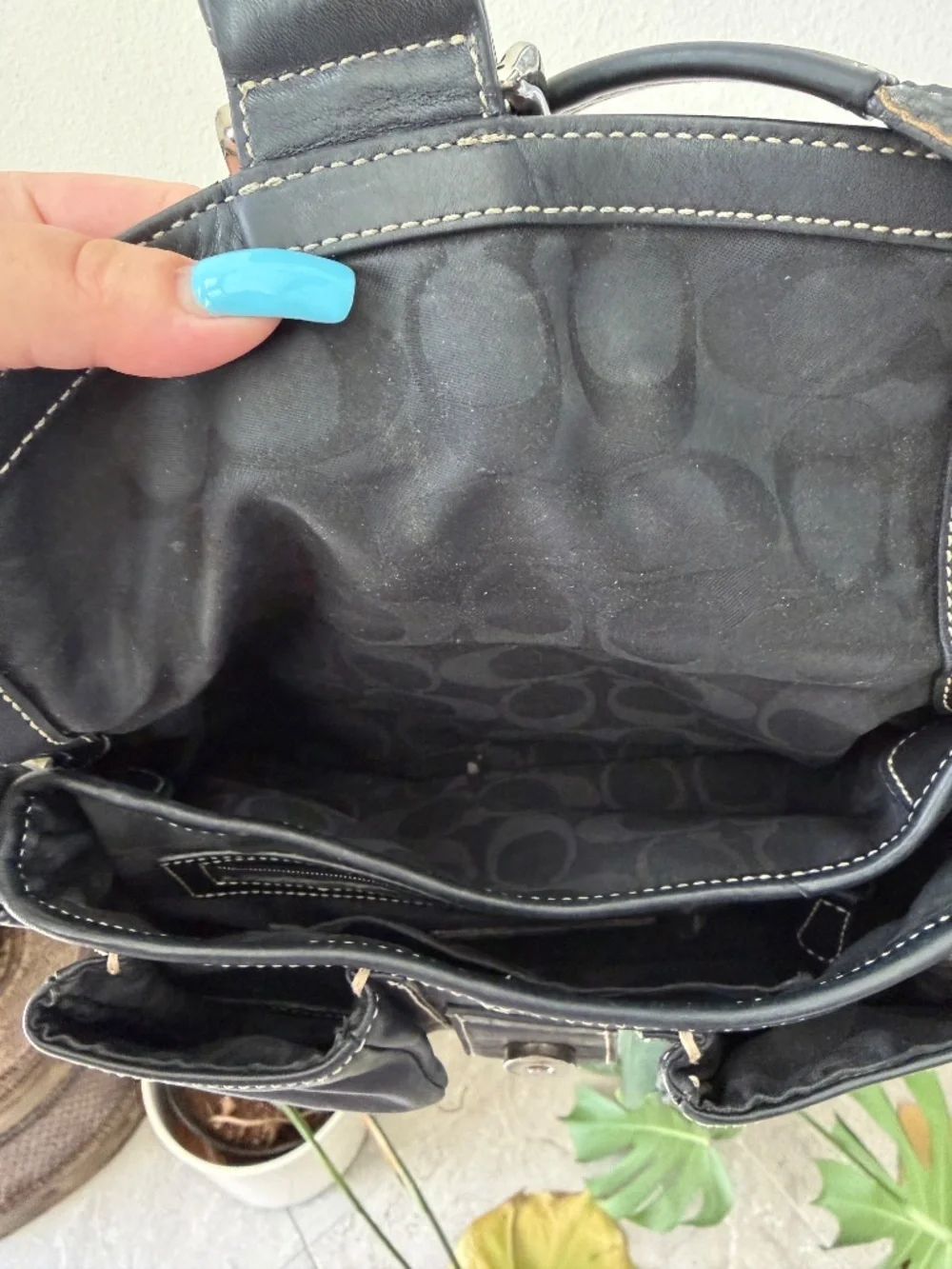 Y2K Vintage Coach Soho Small Pocket Flap Black Leather Buckle Shoulder Bag 1446